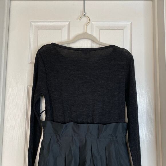 MAX MARA Wool Silk Gray Dress Long Sleeve Size 42 Medium Midi - Picture 7 of 7
